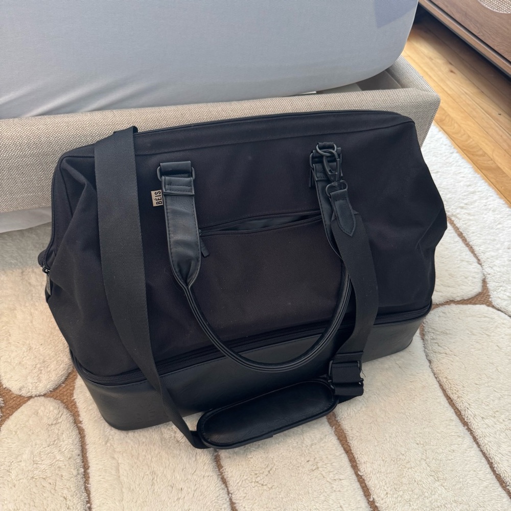 Beis Black Weekender Duffel Bag - Travel Tote